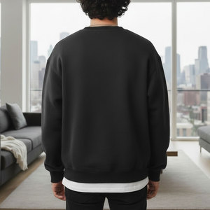 Sweat-shirt classique pour homme en coton mélangé, col rond et poignets côtelés, idéal pour les voyages et le quotidien. - Product Image 4
