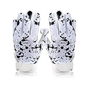 Gants de football américain respirants de style actuel, sublimation, haute qualité, poignées professionnelles antidérapantes, doigts entièrement couverts - Product Image 1