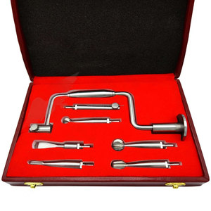 Hudson Brace Manual <b>Hand</b> <b>Drill</b> Set 7 Pcs Neurosurgical Orthopedic Bone <b>Drill</b> Instrument Stainless Steel Surgical Kit Box - Product Image 3