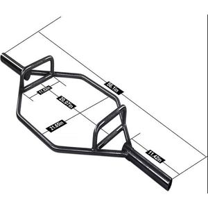 Barra esagonale olimpica da 450 kg con impugnature zigrinate per allenamento bodybuilding - Product Image 3