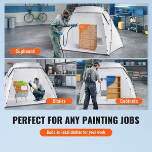 Tenda da Pittura Fai-da-te con Pavimento a Rete per Dipingere su Larga Scala, Portatile e Facile da Montare - Product Image 3