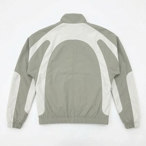 New Arrivals Custom Logo Grey And White Men's Nylon <b>Wind</b> <b>Breaker</b> Shorts Sets For Vintage High Outdoor Men Set Streetwear Jackets - Product Image 3
