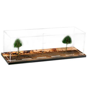 Acrylic Display Case for Diecast Cars with Beach Road Scene Clear Protective Display <b>Box</b> - Product Image 4