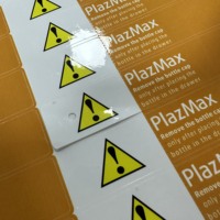 Label Peringatan Bahaya Bahan Kimia Kustom OEM, Stiker Vinyl Tahan Air dan Tahan Minyak, Pasokan Langsung Produsen Vietnam