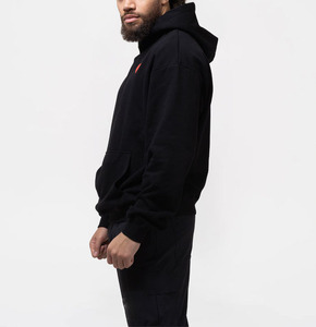 Vente en gros de sweats à capuche surdimensionnés pour hommes, en coton molletonné lourd, respirant et doux, fabricant de vêtements OEM - Product Image 2