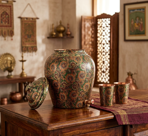 Pure Copper Eco-Friendly Floral Night Print Desktop <b>Water</b> Dispenser Cold Type for Household Outdoor & Hotel Use - Product Image 4