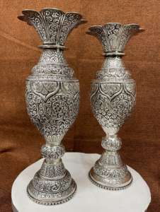 Juego de 2 Macetas de Metal de Aluminio, Hechas a Mano, Ecológicas, de Alta Calidad y Bajo Costo, para Plantas Artificiales y Reales - Product Image 5