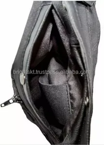 Chaleco de Motociclista de Cuero Genuino, Resistente, con Espacio Oculto para Portación de Armas, para Hombre - Product Image 4