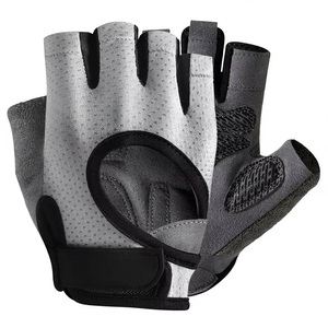 CHARR INDUSTRIES Gants de sport en polyester à demi-doigts, antidérapants, respirants, absorbant les chocs, avec fermeture à boucle, pour le cyclisme - Product Image 2