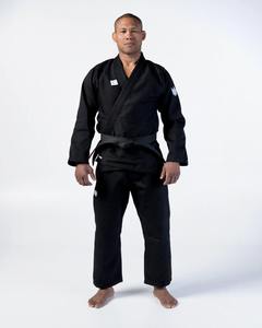 Kimono de BJJ Unisex Negro con Logotipo Blanco Delantero/Trasero, Corte Regular, Transpirable, Elástico, 2 Piezas, 100% Algodón, Ropa de Artes Marciales, Talla Adulto - Product Image 6