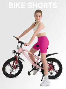 Women's Solid Color Knitted Shorts Elastic Waist Casual Breathable Activewear Pants in Black Purple <b>Pink</b> Mint Yellow Light <b>Pink</b> - Product Image 3