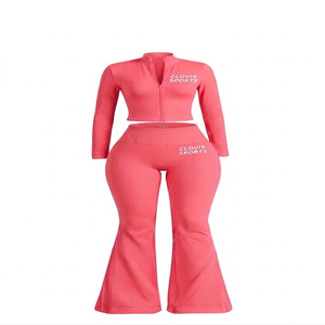Clovix Sports – Ensemble de survêtement d'hiver pour femme, prix abordable, doublure polaire chaude, haute qualité, fournisseur en gros - Product Image 5