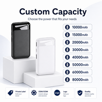 Batería Externa Portátil Personalizada de 5000 mAh para Teléfono, Estación de Carga de 5000 mAh, Venta al por Mayor de Fábrica, Novedad