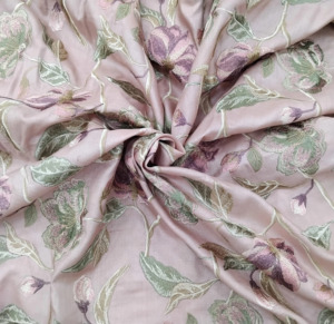 Tela de encaje floral de malla de georgette de calidad exportación con bordado maltado premium para vestidos de novia y prendas de ocasión. - Product Image 5