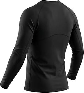 Haut de sport à manches longues pour homme, idéal musculation et gym, coupe ajustée, ourlet effilé, séchage rapide, absorbant la transpiration - Product Image 3