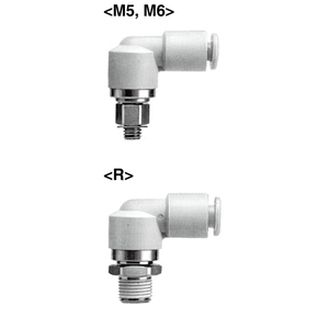 Raccord rotatif à une touche SMC Pneumatics KXL06-M5 pièce pneumatique - Product Image 3