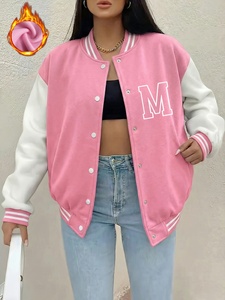 OEM Factory Wool <b>Leather</b> Letterman Varsity <b>Jacket</b> Custom School Team Baseball <b>Jacket</b> - Product Image 1