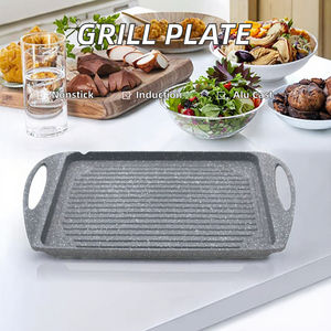 Nouvelle plaque de cuisson à induction en aluminium sans revêtement, type métal, pour grillades et rôtis - Product Image 3