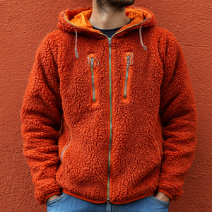 Veste Sherpa Homme Polaire Manches Longues Entièrement Zippée Manteau Hiver Chaud Veste Polaire Sherpa Homme Entièrement Zippée - Product Image 2