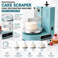 Machine à glacer les gâteaux automatique commerciale, grattoir électrique pour glaçage, machine à lisser et décorer la crème pour boulangerie