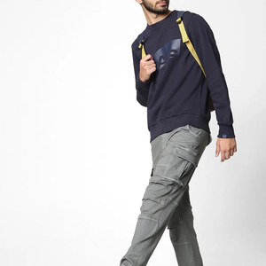 Custom Streetwear Cargo Pants Vintage Wash Utility Trousers Polyester Cotton Embroidery Screen Printing OEM ODM Wholesale - Product Image 6