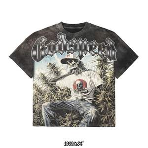 Camiseta Oversize de Moda con Lavado Ácido para Hombre – Algodón Transpirable con Estampado Listo para Usar. Le ofrecemos todo lo que necesite personalizar según sus demandas. - Product Image 5