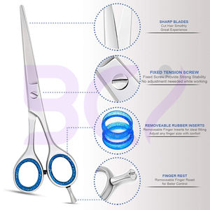 Tijeras de Peluquería Profesionales de 6.0 Pulgadas, Tijeras para Cortar Cabello de Acero Inoxidable, Herramientas de Peluquería de Alta Gama - Product Image 4