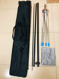 ชุดธงขนนกแบบกำหนดเองพร้อมเสาและฐานสำหรับป้ายโฆษณาภายนอกอาคาร รับผลิตแบบ OEM ODM พร้อมการพิมพ์แบบ Dye Sublimation - Product Image 2