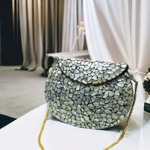 Sac de soirée en métal mosaïque Lady Clutch 2020 Offre Spéciale sac à main léger de mariage fait à la main Style Golfe EAU Qatar par LUXURY CRAFTS - Product Image 5