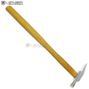 Marteau pointu large Niethammer avec tête en acier inoxydable et manche en bois, instruments professionnels de laboratoire dentaire, orthodontie - Product Image 4