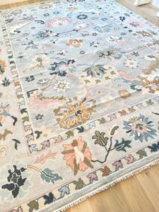 Alfombra Persa Tradicional Hecha a Mano con Borde a Cuadros, Alfombra Interior Suave y Ecológica para Sala de Estar, Dormitorio, Hotel - Product Image 2