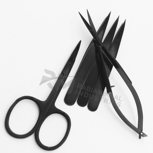 RMI Meilleures ventes : Ensemble de 3 pinces à sourcils en acier inoxydable (pointe inclinée, pointe fine, pointe plate), pinces à faux cils noires et outils de volume - Product Image 3