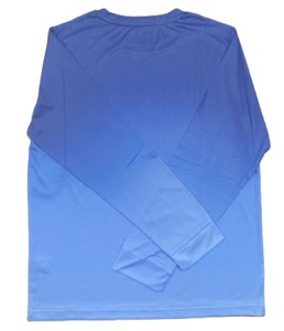 T-shirts à manches longues en polyester imprimés pour garçons avec logo sur le devant - Product Image 2