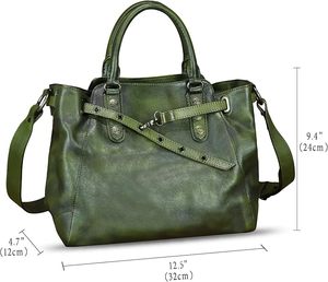 Wholesale Customizable Stylish Elegant Genuine Cowhide Leather Tote Bag Durable Handbag Women's Logo OEM Customized Shoulder Bag - Product Image 4