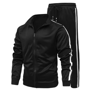 Conjunto Deportivo de 2 Piezas para Hombre, Ligero, con Sudadera con Cremallera y Forro Polar, Pantalones Deportivos con Puños Elásticos, Ropa Deportiva para Gimnasio y Running - Product Image 6