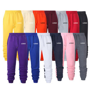 Ensembles de survêtements décontractés pour hommes, coupe droite, taille haute, avec poches latérales, personnalisables par impression par transfert thermique multicolore, vente en gros - Product Image 1