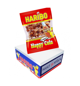 Bonbons gélifiés Haribo Happy Cola originaux 100g - Bonbons à la saveur de cola moelleux pour les distributeurs et revendeurs mondiaux - Product Image 4