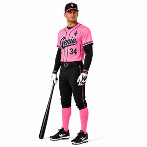 ชุดเบสบอลแบบมืออาชีพ เสื้อและกางเกงแบบสั่งทำพิเศษ ผ้าบางเบา ระบายอากาศได้ดี เหมาะสำหรับทีมกีฬา - Product Image 4