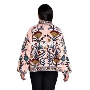 Suzani แจ็กเก็ตผ้าคอตตอนคุณภาพสูงสำหรับใส่ไปงานปาร์ตี้และฤดูหนาว - Product Image 3
