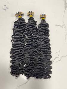 Tape Ins Curly Texture 100% Extensiones de cabello humano vietnamita Sin tejido químico Cutícula del cabello alineada Buen precio para mujeres negras - Product Image 6