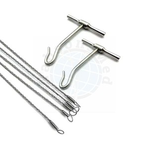 NABSONS MED Gigli <b>Saw</b> Wire Stainless Steel Manual Orthopedic Surgical Instrument <b>Bone</b> Cutting Tool - Product Image 4