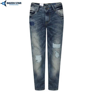 Jean en denim tissé d'hiver finition luxe, coton premium haute densité, écologique, durable, qualité export, direct usine - Product Image 3