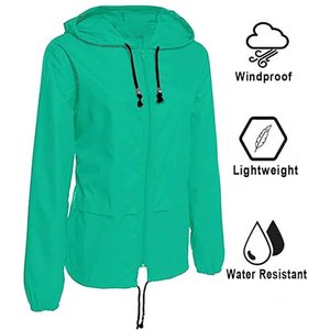 Hooded <b>Windbreaker</b> Jacket Color Blocking Gray <b>Black</b> Zipper Closure Casual Lightweight Unisex Spring Outerwear - Product Image 6