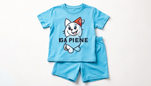 Conjunto de Verano para Niños de Algodón, Camiseta y Pantalones Cortos, Ropa Transpirable, Ligera y Cómoda, Producción en Fábrica, Talla Personalizada - Product Image 2