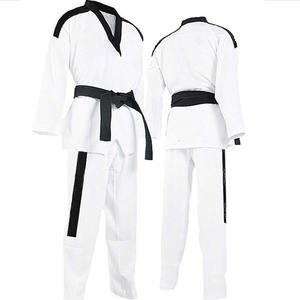 Uniforme d'entraînement professionnel de haute qualité pour arts martiaux, karaté, taekwondo, léger, en polyester/coton, coupe ample, logo personnalisable - Product Image 1
