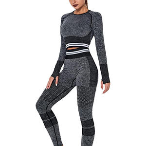 Conjunto Deportivo para Mujer con Logotipo Personalizado, Leggings de Compresión para Gimnasio, de un Solo Hombro - Product Image 3
