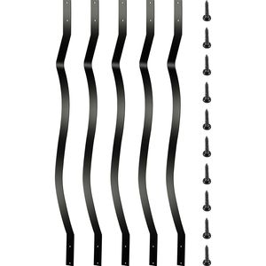 Set da 51 Pezzi di Balaustre in Lega di Alluminio 82cm x 2.5cm, Perni Metallici per Ringhiere di Scale, Viti per Ringhiere in Legno, Confezione da 51 Pezzi in Metallo - Product Image 1