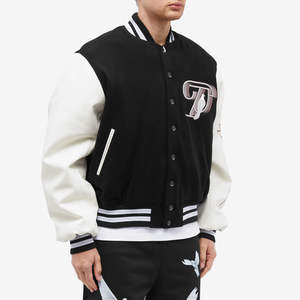 Custom High Quality Men's Varsity <b>Jacket</b> Unisex Vintage Letterman <b>Baseball</b> <b>Bomber</b> <b>Jackets</b> Wool Leather Sleeves Streetwear - Product Image 6