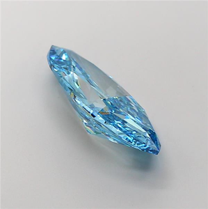 Superbe diamant bleu taille marquise de 7 carats, rare et de couleur fantaisie, diamant en vrac de forme navette pour les créations de joaillerie de luxe sur mesure - Product Image 4