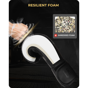 Gants de Muay Thai en cuir artificiel, gants de combat personnalisés en PU avec rembourrage en mousse absorbant les chocs pour l'entraînement de boxe Muay Thai - Product Image 4